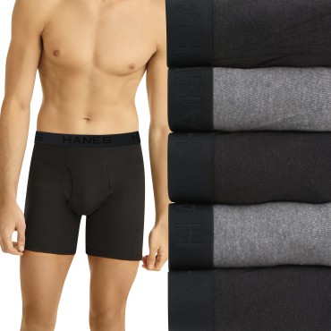 5x L Czarne i Szare Boxerki...
